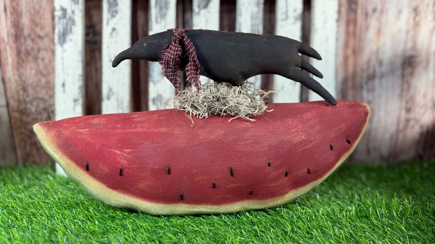 Old Timey Watermelon and Crows