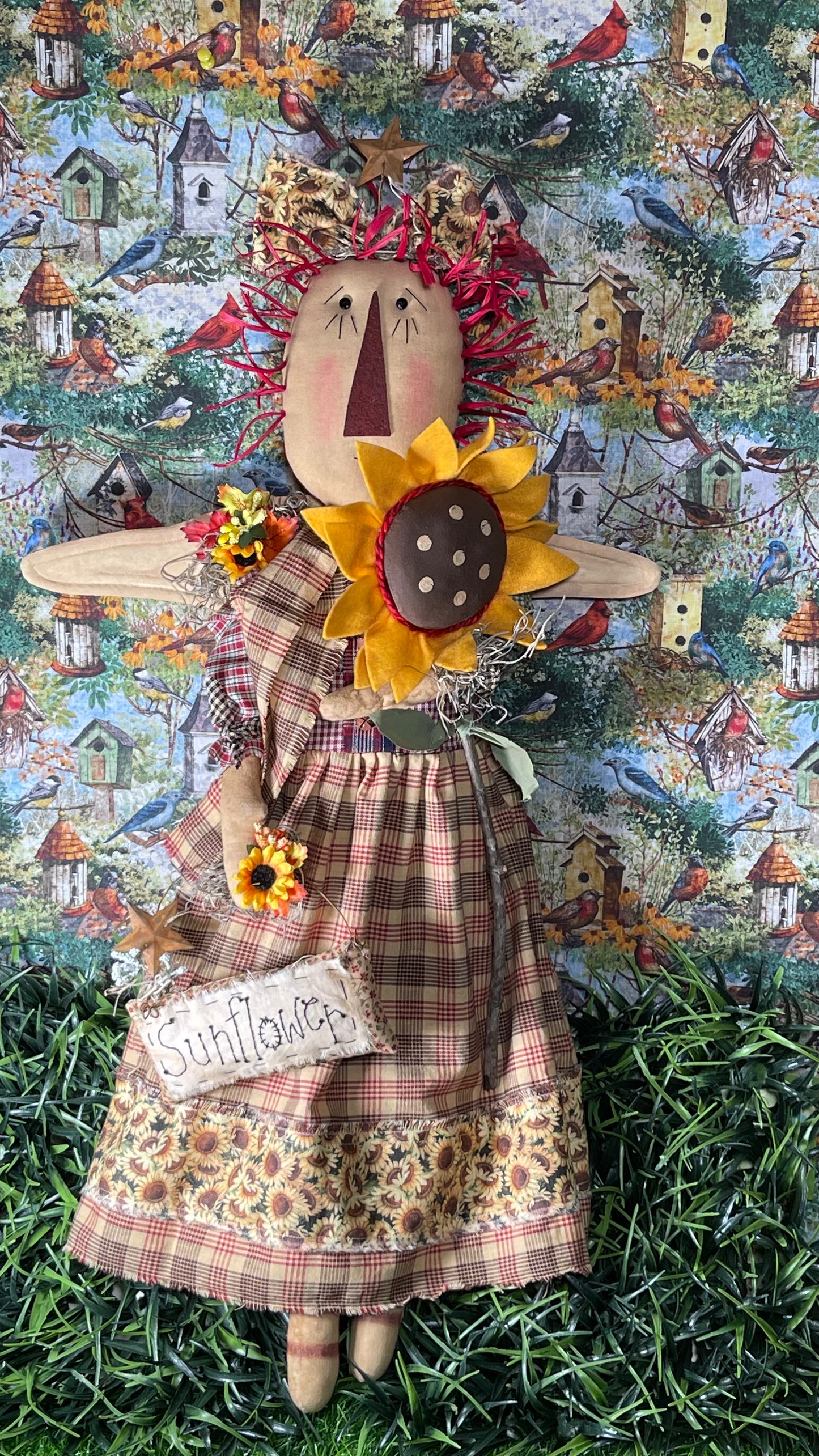 Miss Millie and her Sunflowers