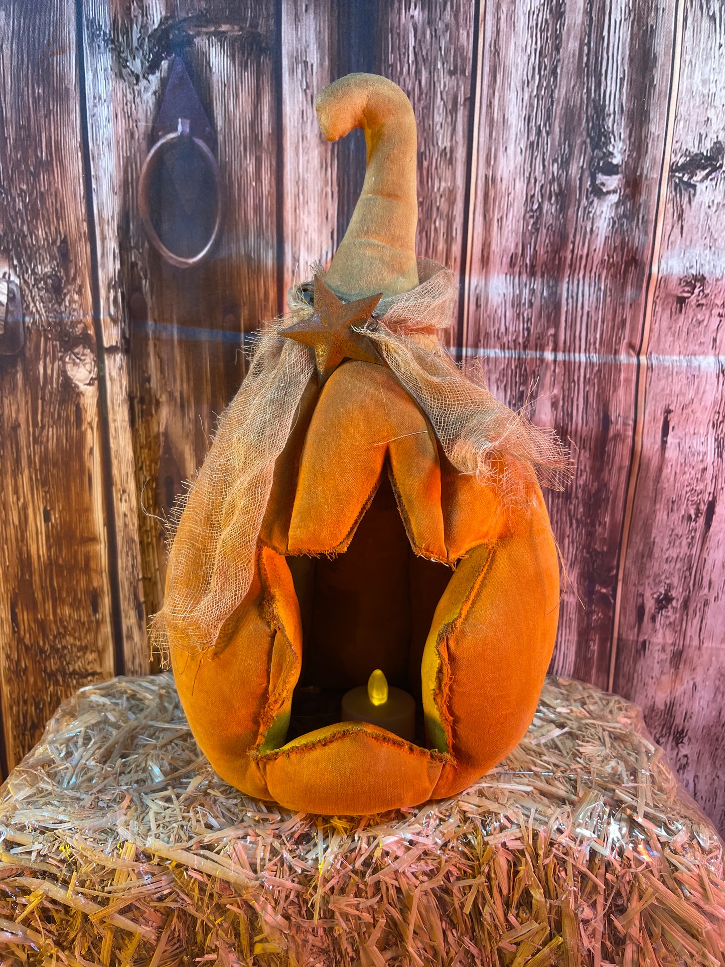Carved Star Pumpkin