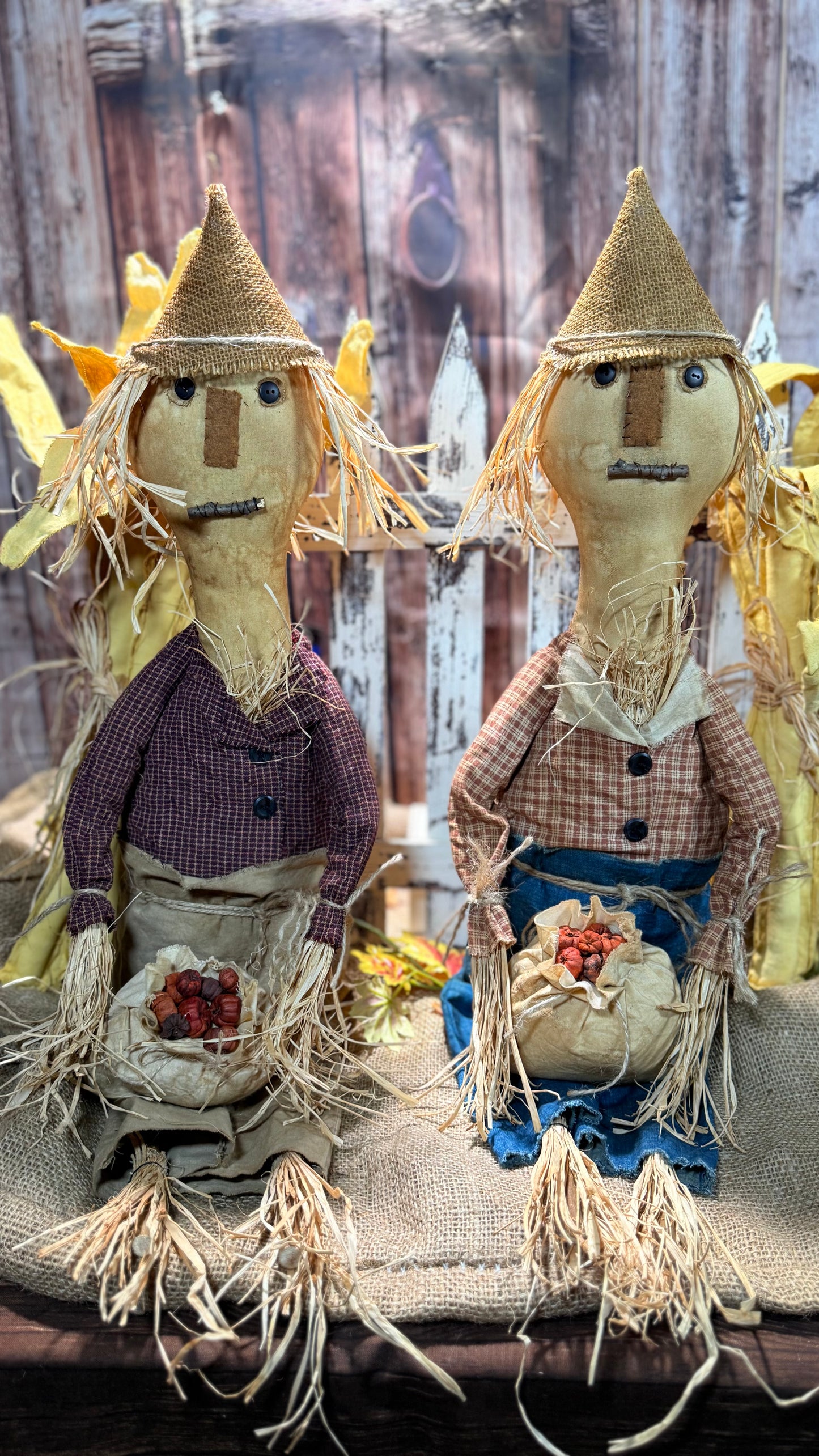 Frederick and Rusty Scarecrow