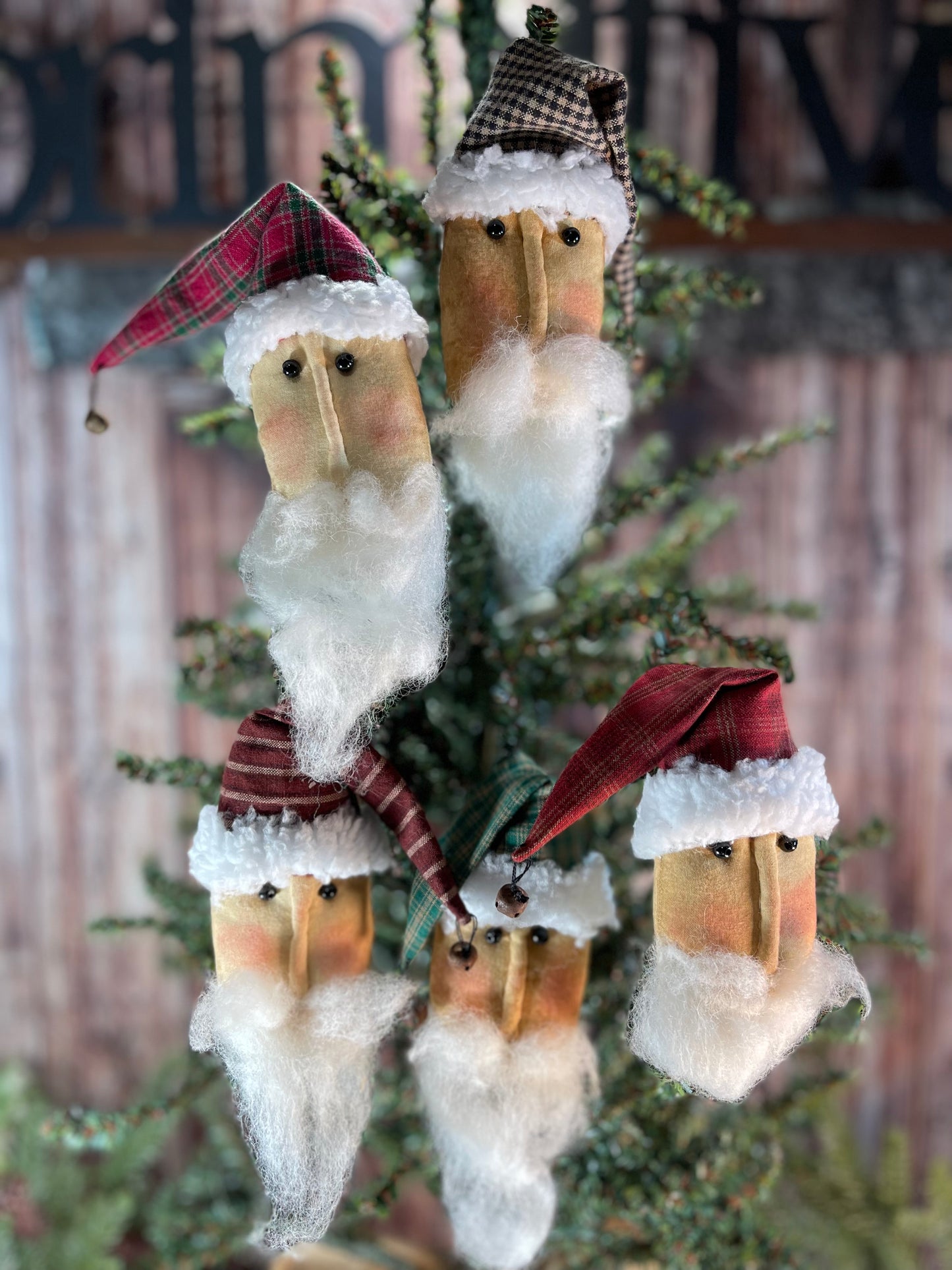 Santa Head Ornies