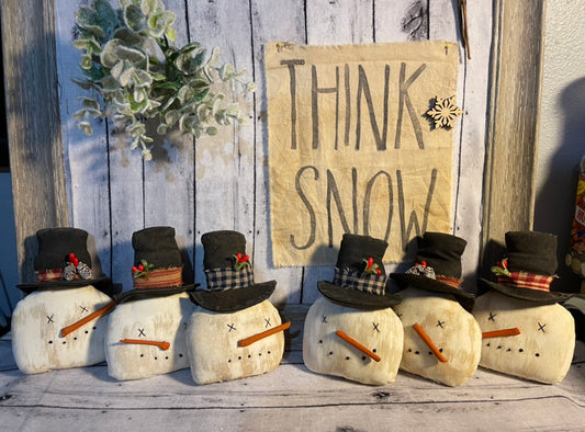 Snowman Head Bowl Fillers (set)